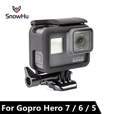 snowhu  gopro hero    frame mount protective border frame case  black camera  pro