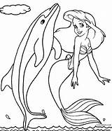 Mermaid Coloring Dolphin Pages Kids Little Printable Ariel Tale Disney Color Havfrue Print Cool2bkids Book Mermaids Barbie Til Tegninger Popular sketch template