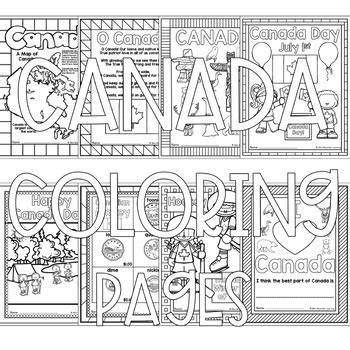 canada coloring pages  mini mountain learning tpt