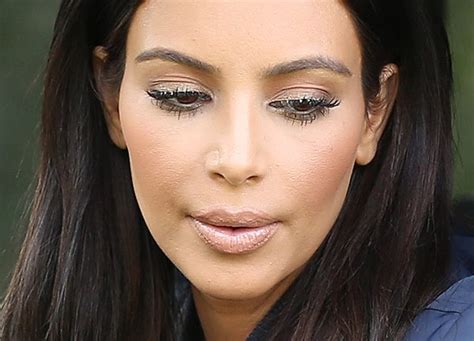 [photo] kim kardashian s heavy makeup — did she go too far with her
