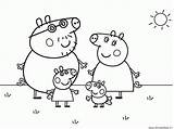 Coloring Pig Peppa Pages Daddy Printable Kids Popular sketch template