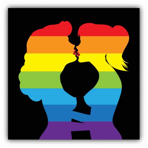 Lesbians Kiss Love Car Bumper Sticker Decal 5 X 5 Ebay