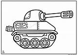 Tank Coloring Transportation Pages Drawing Kb sketch template