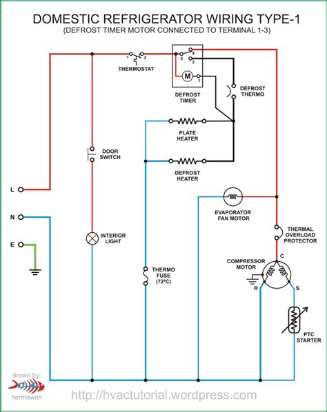 freezer defrost timer wiring diagram