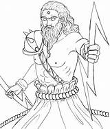 Zeus Greek Drawing God Coloring Pages Gods Hades Mythology War Metis Adult Goddess Sketches Athena sketch template