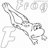 Frog Coloring Pages Leg Cute Getcolorings Color sketch template