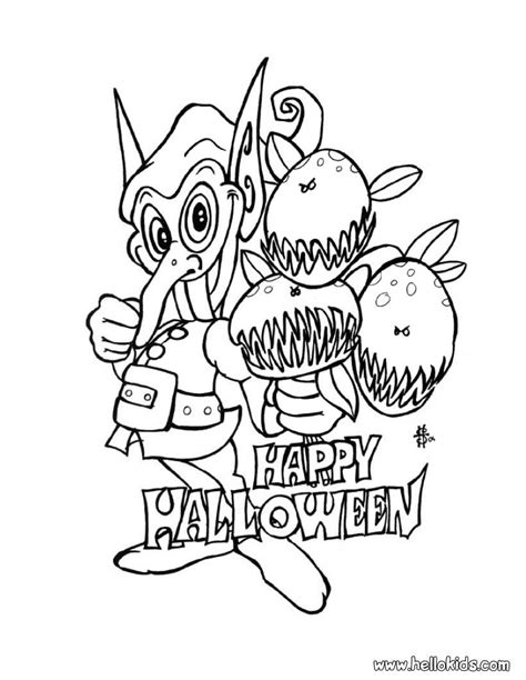 halloween coloring pages monsters mantappu colors