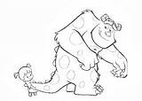 Coloring Pages Boo Sulley Books Kids sketch template