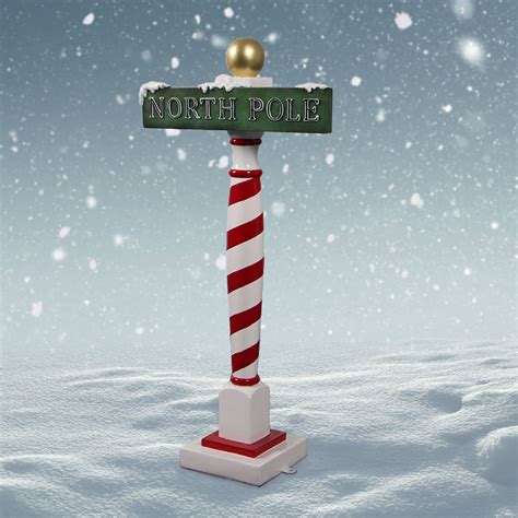 north pole sign  ins  christmasnightinccom