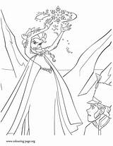 Coloring Elsa Frozen Hans Angry Colouring Pages sketch template