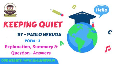 keeping quiet summary difficult words explanation keeping quiet