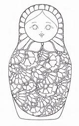Dolls Doll Matryoshka Russian Coloring Pages Coloriage Nesting Kokeshi Mandala Colouring Russe Coloriages Matriochka Adult Etc Template Patterns Ak0 Cache sketch template