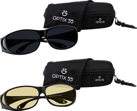 optix 55 fit over hd day night driving glasses wraparound sunglasses