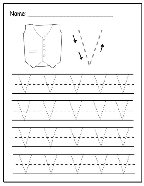 uppercase letter  tracing sheet preschool crafts
