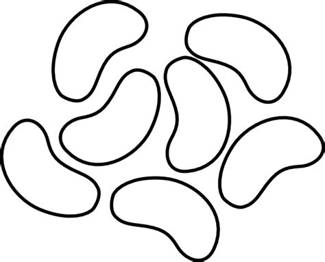 jelly beans outline clip art  clkercom vector clip art
