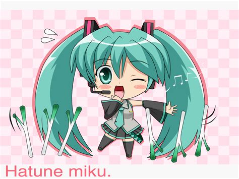 chibi hatsune miku leek tagme tagme artist twintails