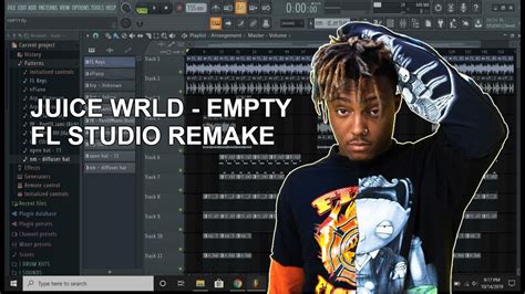 juice wrld empty instrumental remake fl studio youtube