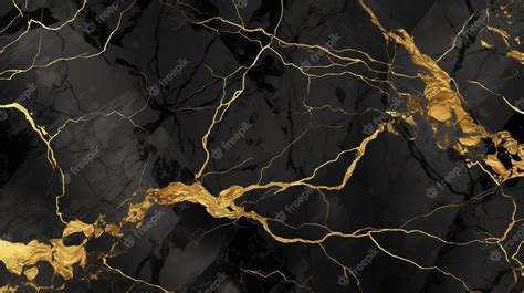 premium photo black  gold marble texture background