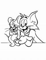 Cartoon Coloring Pages Printable Jerry Tom sketch template