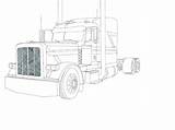 Wheeler 18 Drawing Coloring Truck Pages Paintingvalley sketch template
