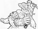 Ryu Vs Akuma Ken Coloring Pages Deviantart Fighter Street Trending Deviant Days Last sketch template