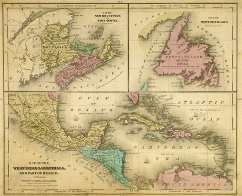 map  west indies islands  original art antique maps prints