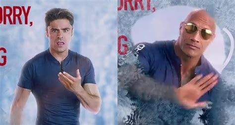 Video Zac Efron And Dwayne Johnson Sizzle In New ‘baywatch