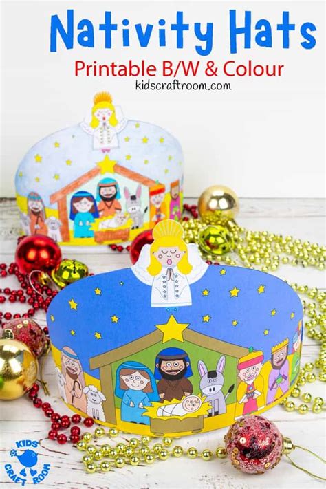 christmas nativity hat craft kids craft room