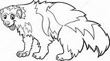 Wolverine Animal Coloring Pages Cartoon Color Stock Clipart Illustrations Getcolorings Depositphotos Vector Illustration Getdrawings Royalty sketch template