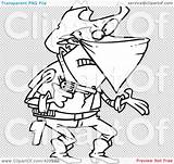 Cowboy Outline Cartoon Clip Demanding Outlaw Illustration Rf Royalty Toonaday sketch template