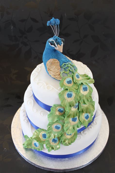 Peacock Wedding Cake By The Fairy Cakery On Deviantart