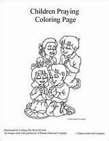Coloring Pages Praying Children Kids Sunday School Activity Crafts Bible Bear Girls Scriptures Others Lessons Craftingthewordofgod sketch template