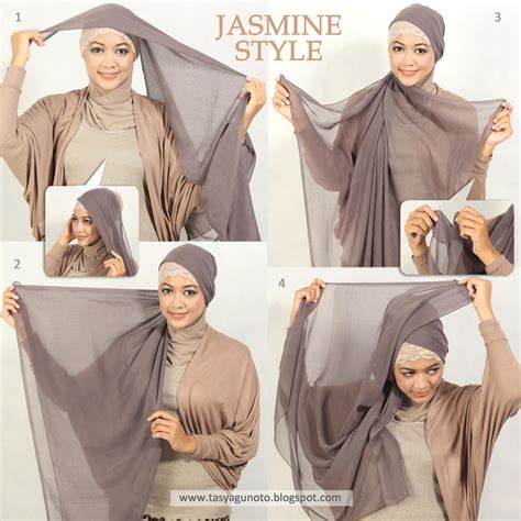 port  tasya hijab tutorial paris jasmine style
