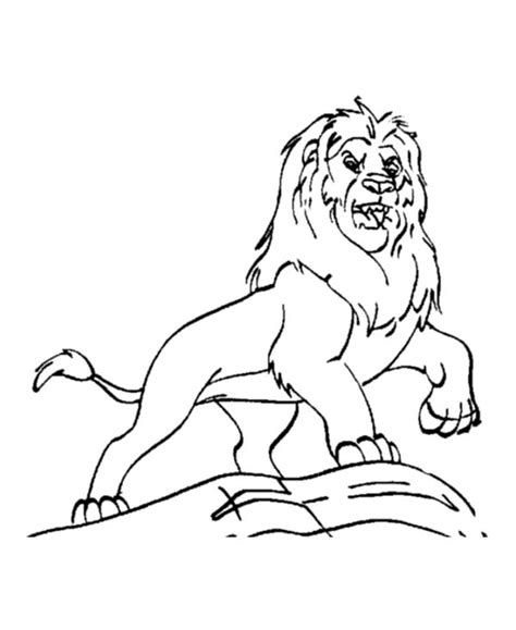 pin  lion coloring pages