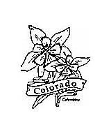 State Coloring Colorado Flower Pages Flowers Kids sketch template