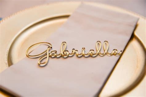 personalized acrylic laser cut names gold place cards name