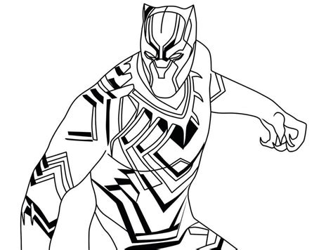 black panther marvel coloring pages coloring home