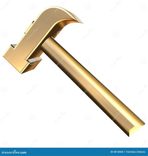 golden hammer stock illustration illustration  heavy