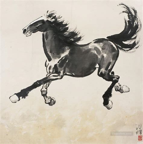 xu beihong running horse  china ink painting  oil  sale