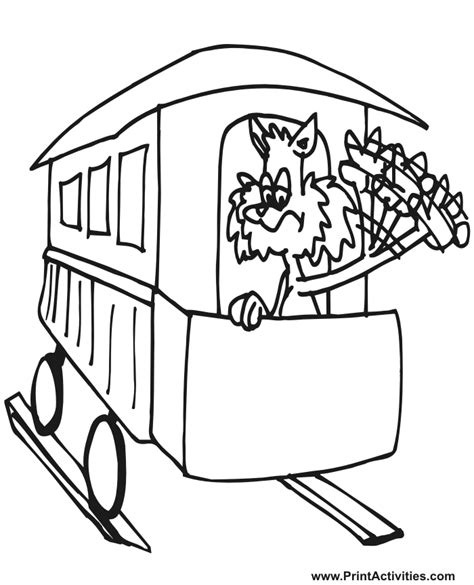 coloring page trains coloring home