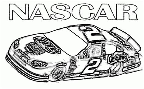 nascar coloring pages  kids coloring home