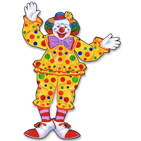 circus clown cutout fiesta party supplies