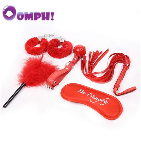oomph 5pcs set sex toys sm adult bondage kit plush restraint system