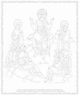Coloring Pages Byzantine Icon Colouring Sheets Icons Seminary Catholic Orthodox Worksheets Color sketch template