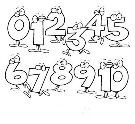 colored printable numbers   number preschool worksheet printable