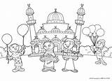 Islamic Pages Coloring Click Pdf Kids sketch template