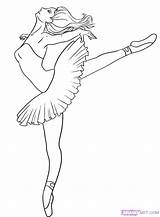 Coloring Pages Ballerina Fairy Printable Getcolorings Balle Colouring sketch template