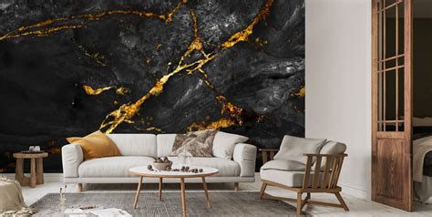 natural black marble texture  golden veins breccia marbel tiles