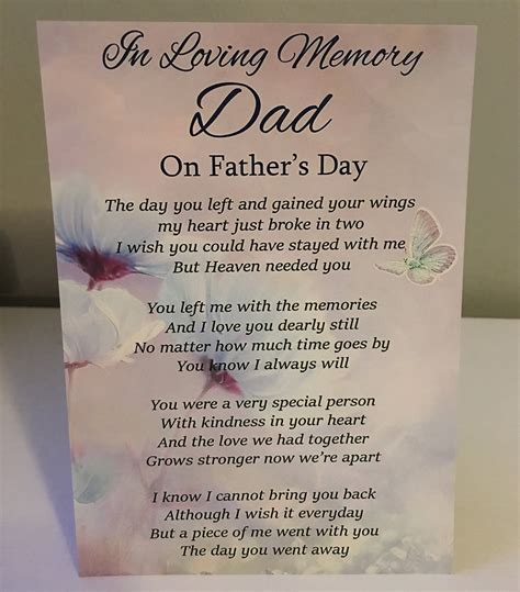 loving memory dad  fathers day    etsy uk