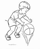 Basketball Coloring Pages Sports Kids Printable Sheets Color Playing Child Print Drawings Cartoon Clipart Drawing Para Mcguire Lizzie Cute Books sketch template